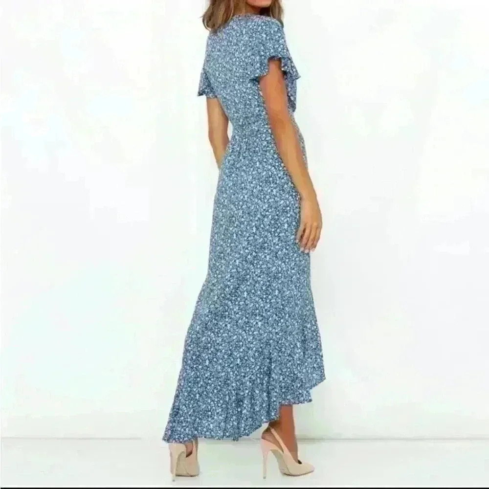BohoāLongāWrapĀ Dress - Picture 7 of 11